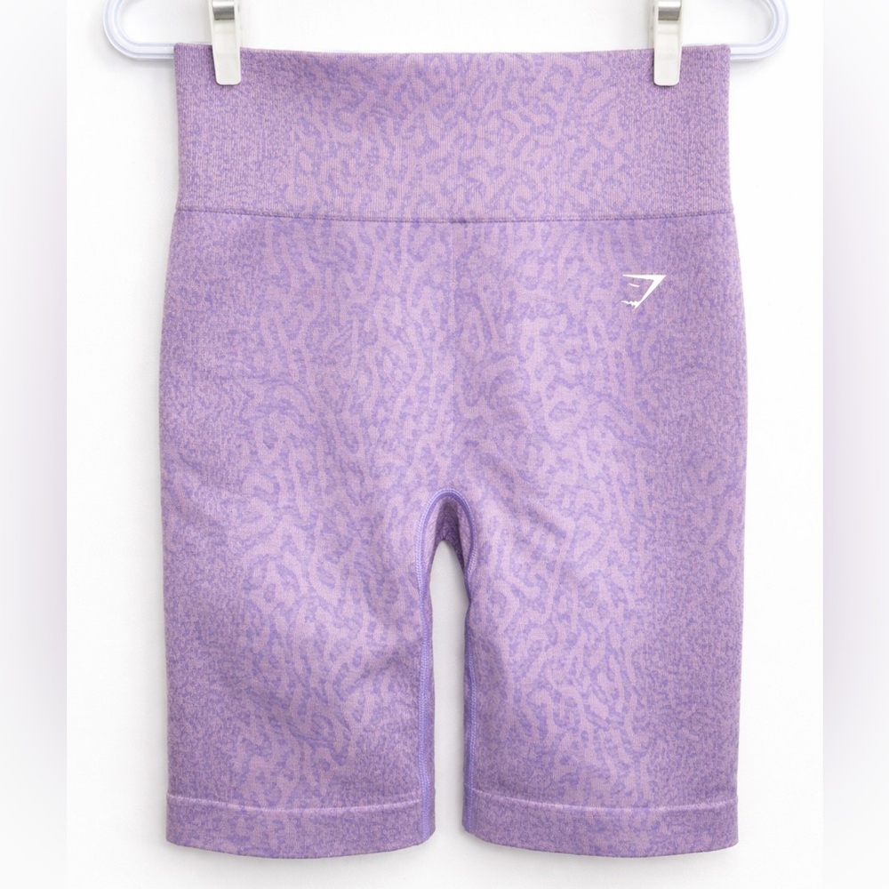 Gymshark Purple Seamless High Waisted Scrunch Shorts
